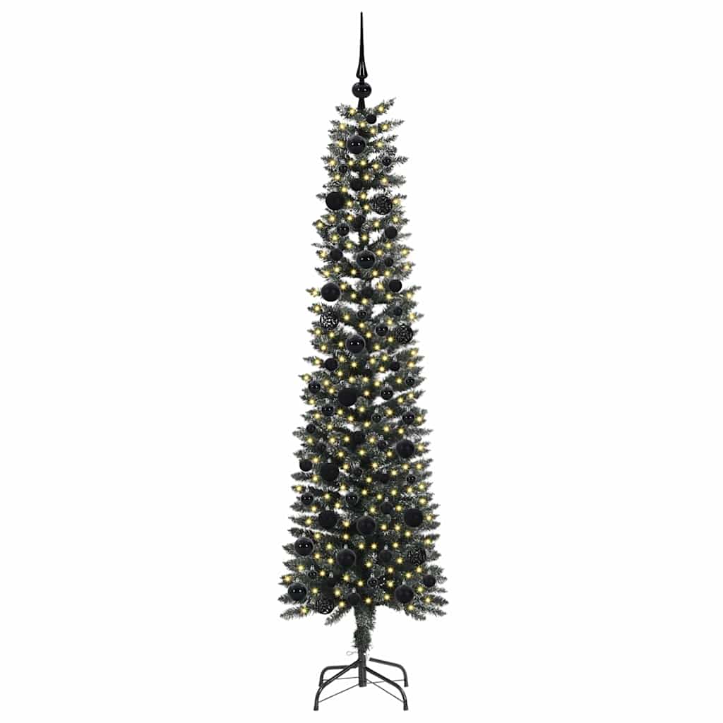 Artificial Christmas Tree with 300 LEDs with Stand Green 180 cm