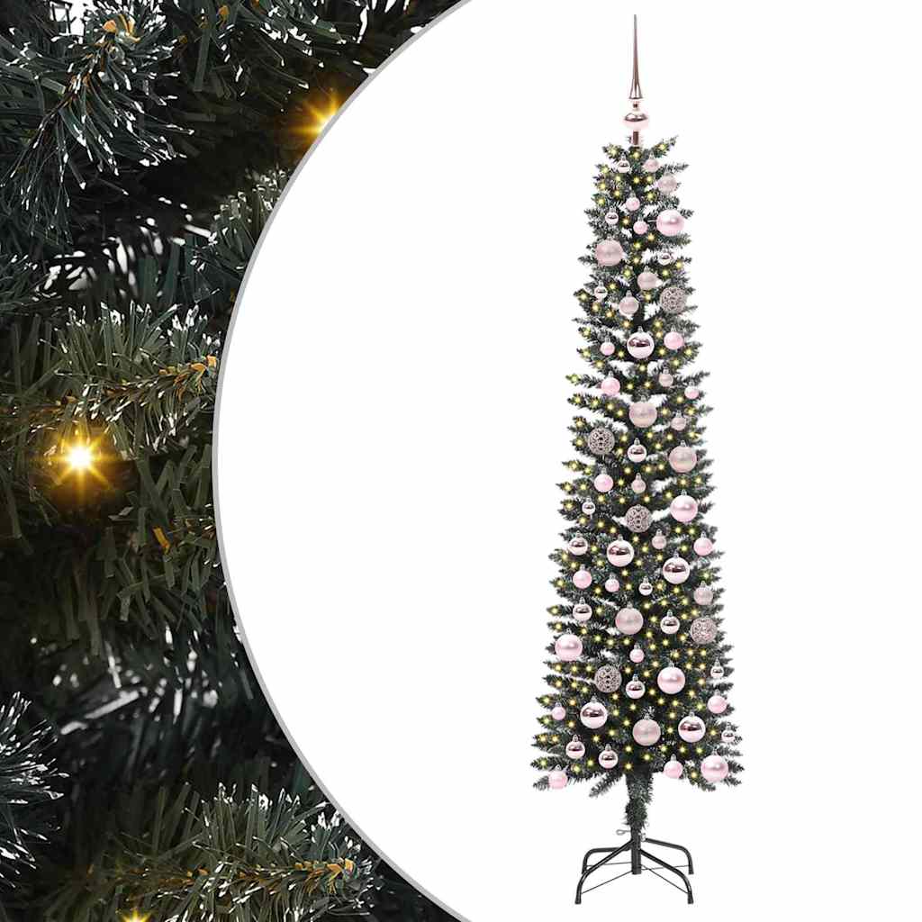 Artificial Christmas Tree with 300 LEDs with Stand Green 180 cm