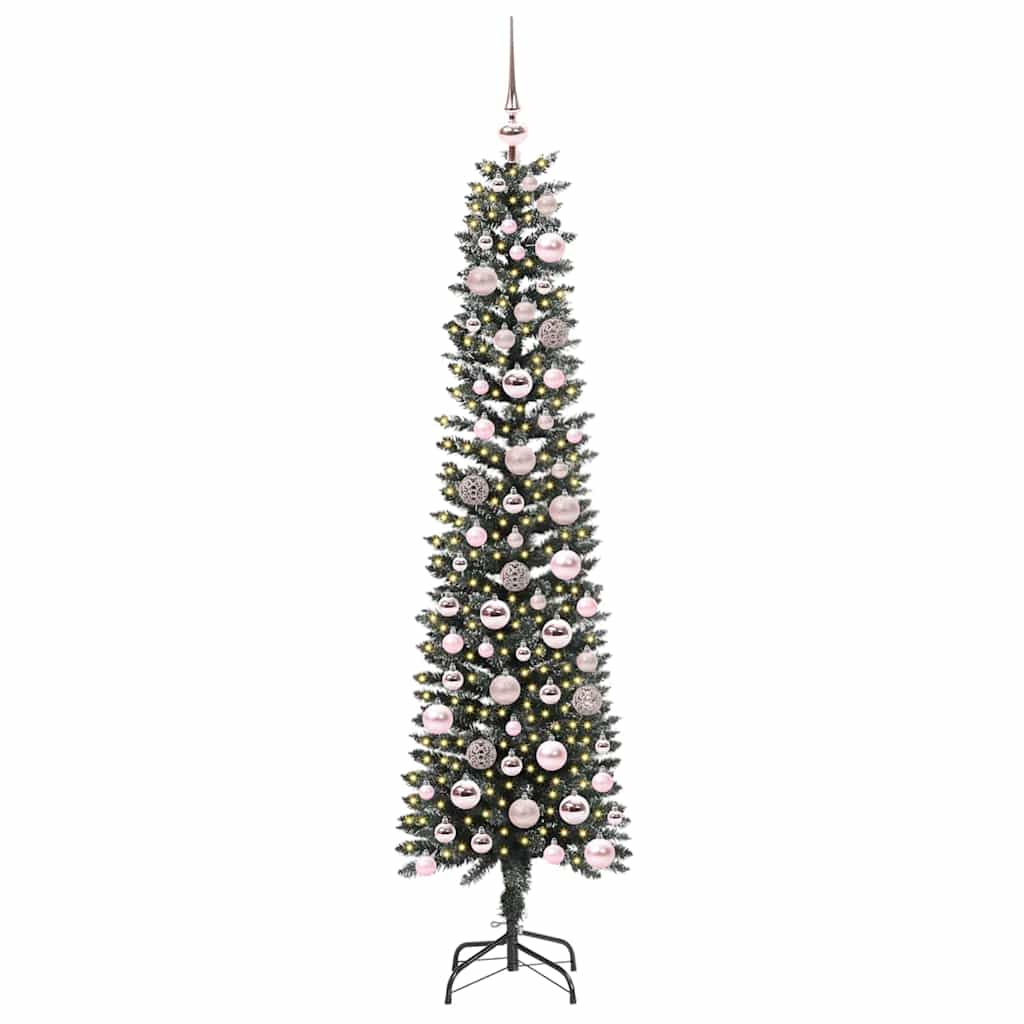 Artificial Christmas Tree with 300 LEDs with Stand Green 180 cm