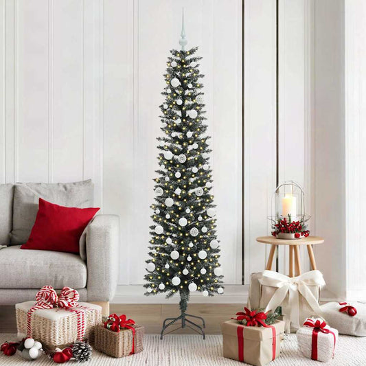 Artificial Christmas Tree with 300 LEDs with Stand Green 180 cm