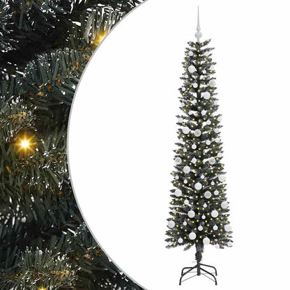 Artificial Christmas Tree with 300 LEDs with Stand Green 180 cm