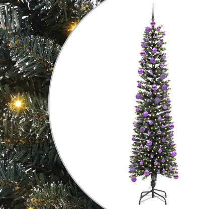 Artificial Christmas Tree with 300 LEDs with Stand Green 180 cm