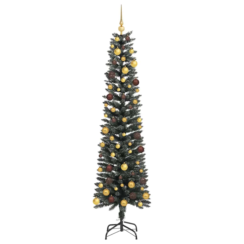 Artificial Christmas Tree with 300 LEDs with Stand Green 210 cm
