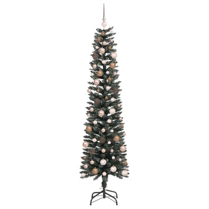 Artificial Christmas Tree with 300 LEDs with Stand Green 210 cm