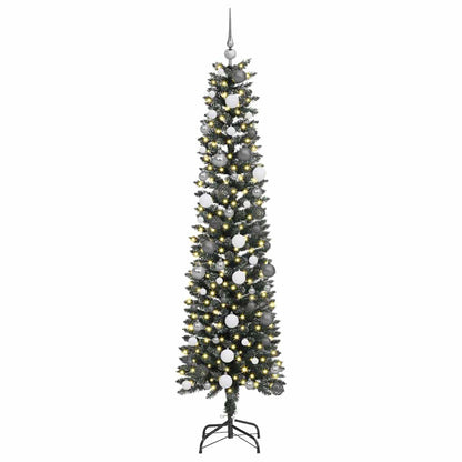 Artificial Christmas Tree with 300 LEDs with Stand Green 210 cm
