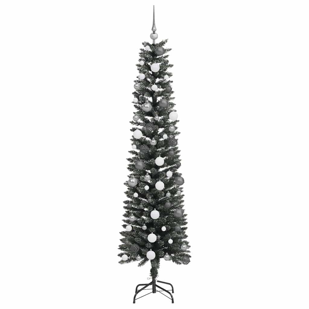 Artificial Christmas Tree with 300 LEDs with Stand Green 210 cm