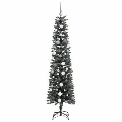 Artificial Christmas Tree with 300 LEDs with Stand Green 210 cm