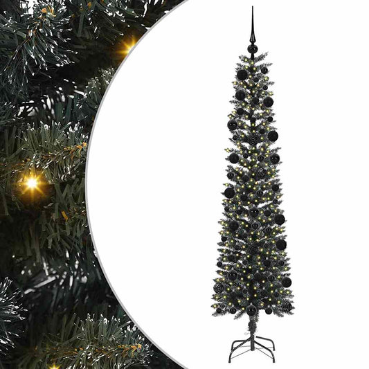 Artificial Christmas Tree with 300 LEDs with Stand Green 210 cm
