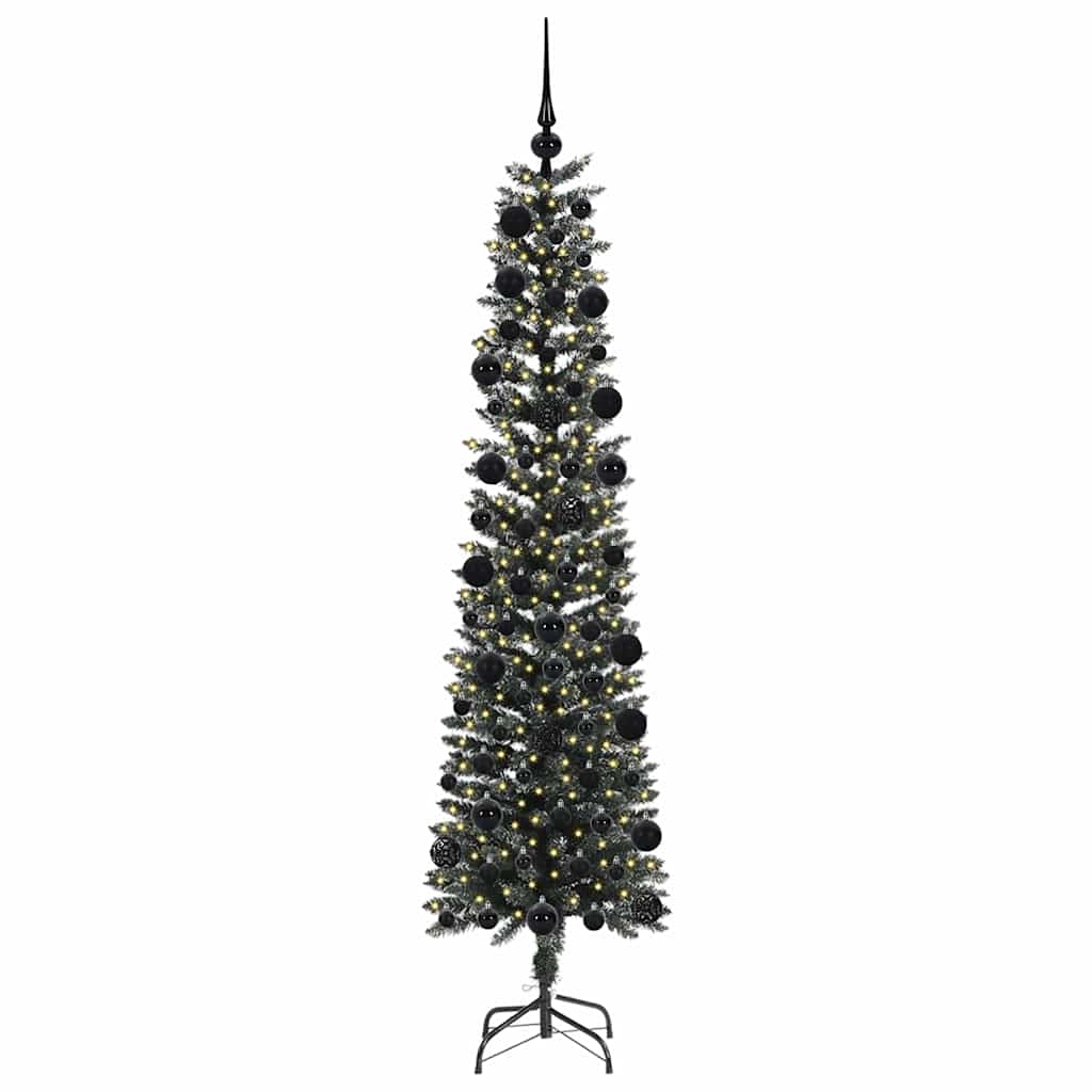 Artificial Christmas Tree with 300 LEDs with Stand Green 210 cm