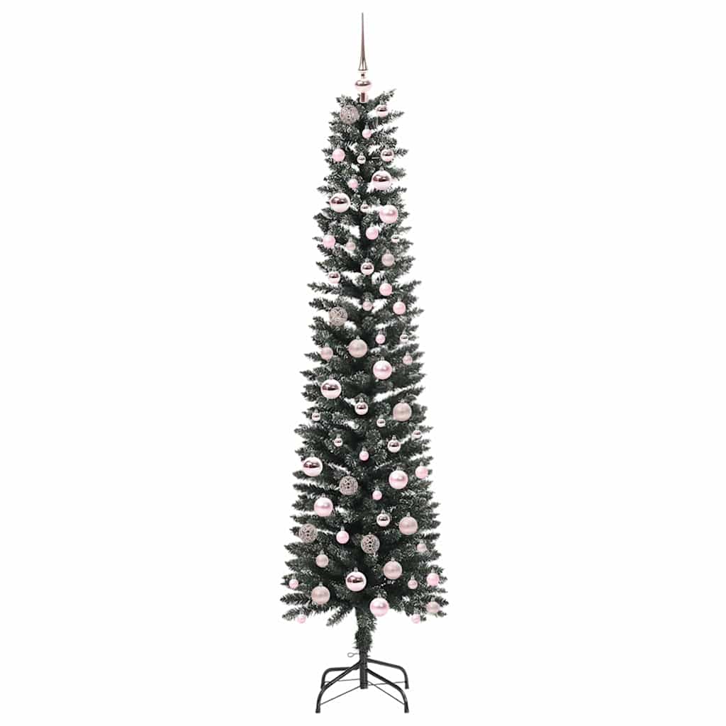 Artificial Christmas Tree with 300 LEDs with Stand Green 210 cm