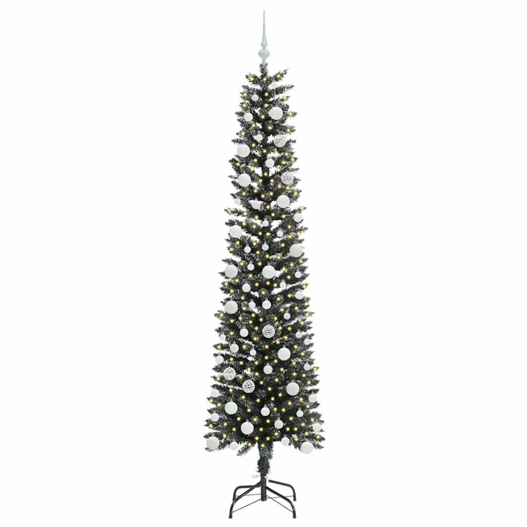 Artificial Christmas Tree with 300 LEDs with Stand Green 210 cm