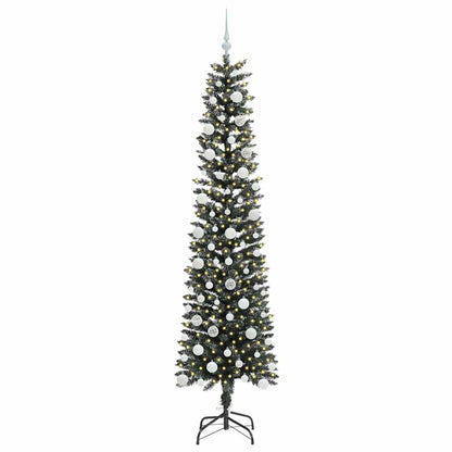 Artificial Christmas Tree with 300 LEDs with Stand Green 210 cm