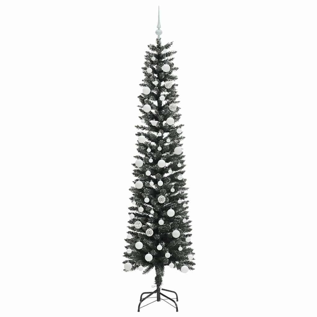 Artificial Christmas Tree with 300 LEDs with Stand Green 210 cm