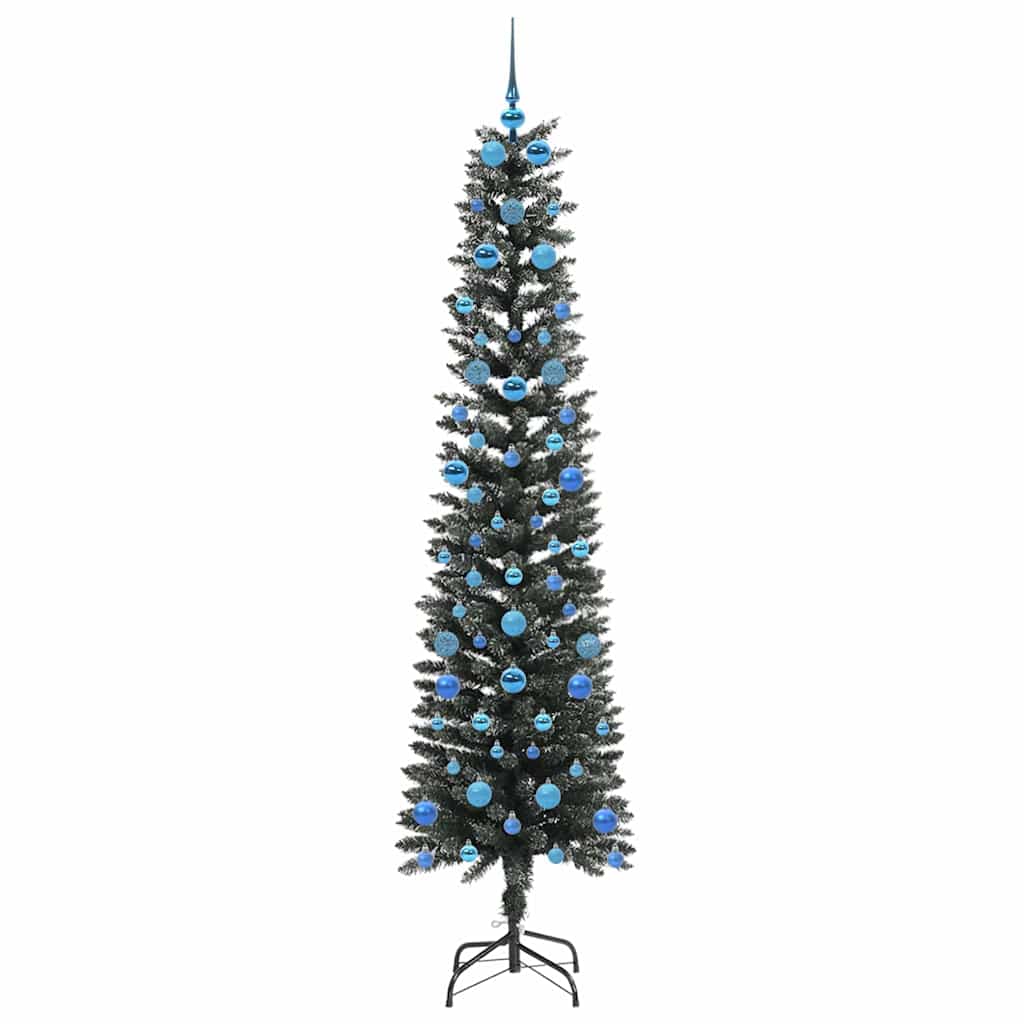 Artificial Christmas Tree with 300 LEDs with Stand Green 210 cm