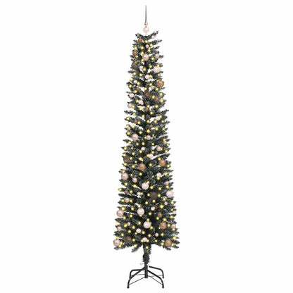 Artificial Christmas Tree with 300 LEDs with Stand Green 240 cm