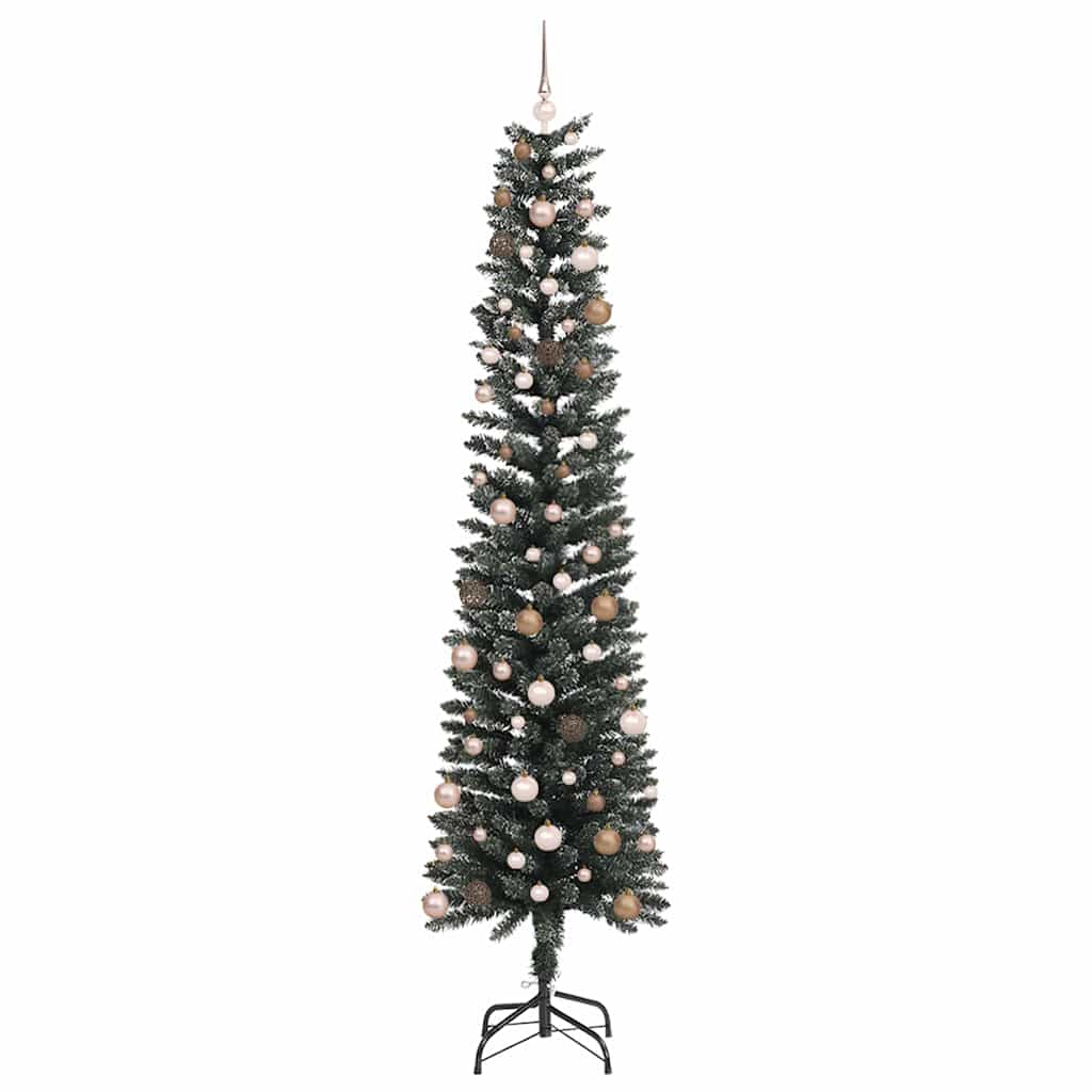 Artificial Christmas Tree with 300 LEDs with Stand Green 240 cm