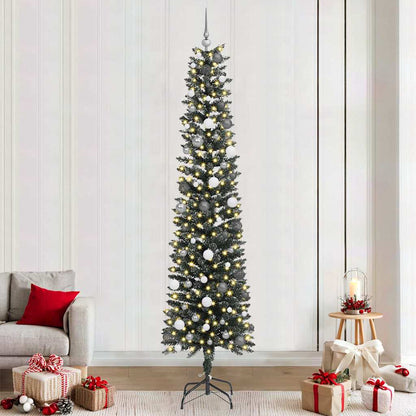 Artificial Christmas Tree with 300 LEDs with Stand Green 240 cm