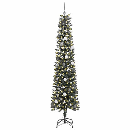Artificial Christmas Tree with 300 LEDs with Stand Green 240 cm