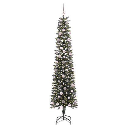 Artificial Christmas Tree with 300 LEDs with Stand Green 240 cm