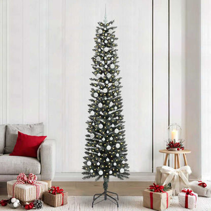 Artificial Christmas Tree with 300 LEDs with Stand Green 240 cm