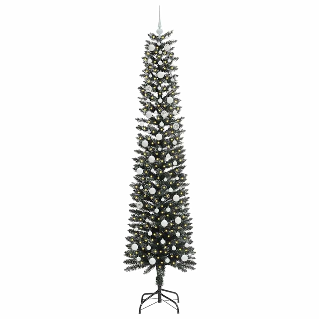 Artificial Christmas Tree with 300 LEDs with Stand Green 240 cm
