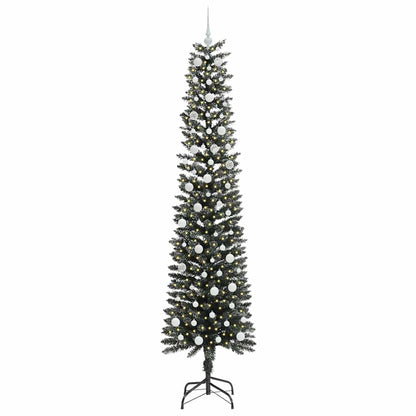 Artificial Christmas Tree with 300 LEDs with Stand Green 240 cm