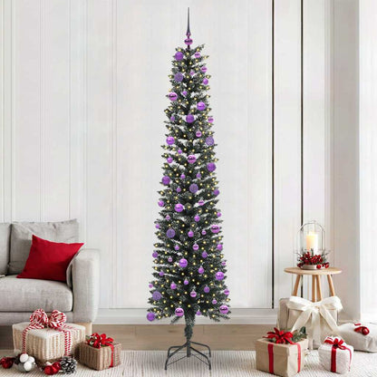Artificial Christmas Tree with 300 LEDs with Stand Green 240 cm