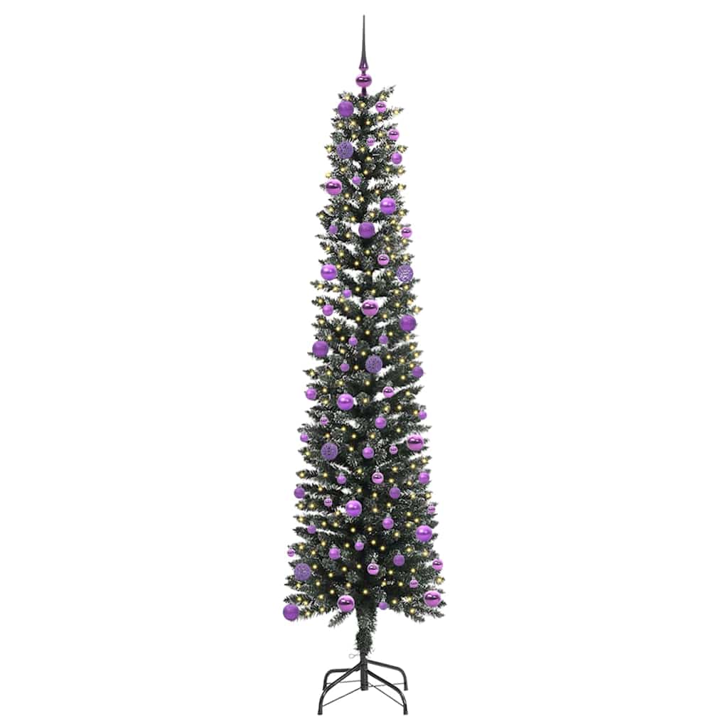 Artificial Christmas Tree with 300 LEDs with Stand Green 240 cm