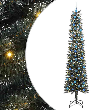 Artificial Christmas Tree with 300 LEDs with Stand Green 240 cm