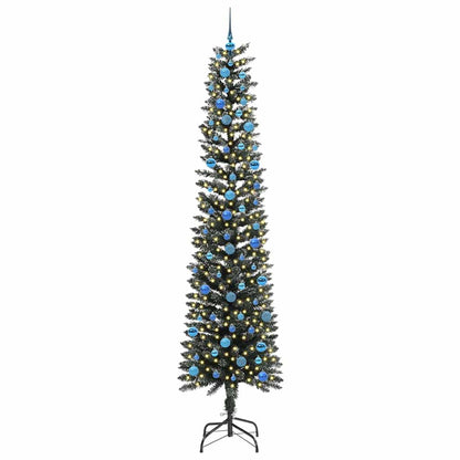 Artificial Christmas Tree with 300 LEDs with Stand Green 240 cm
