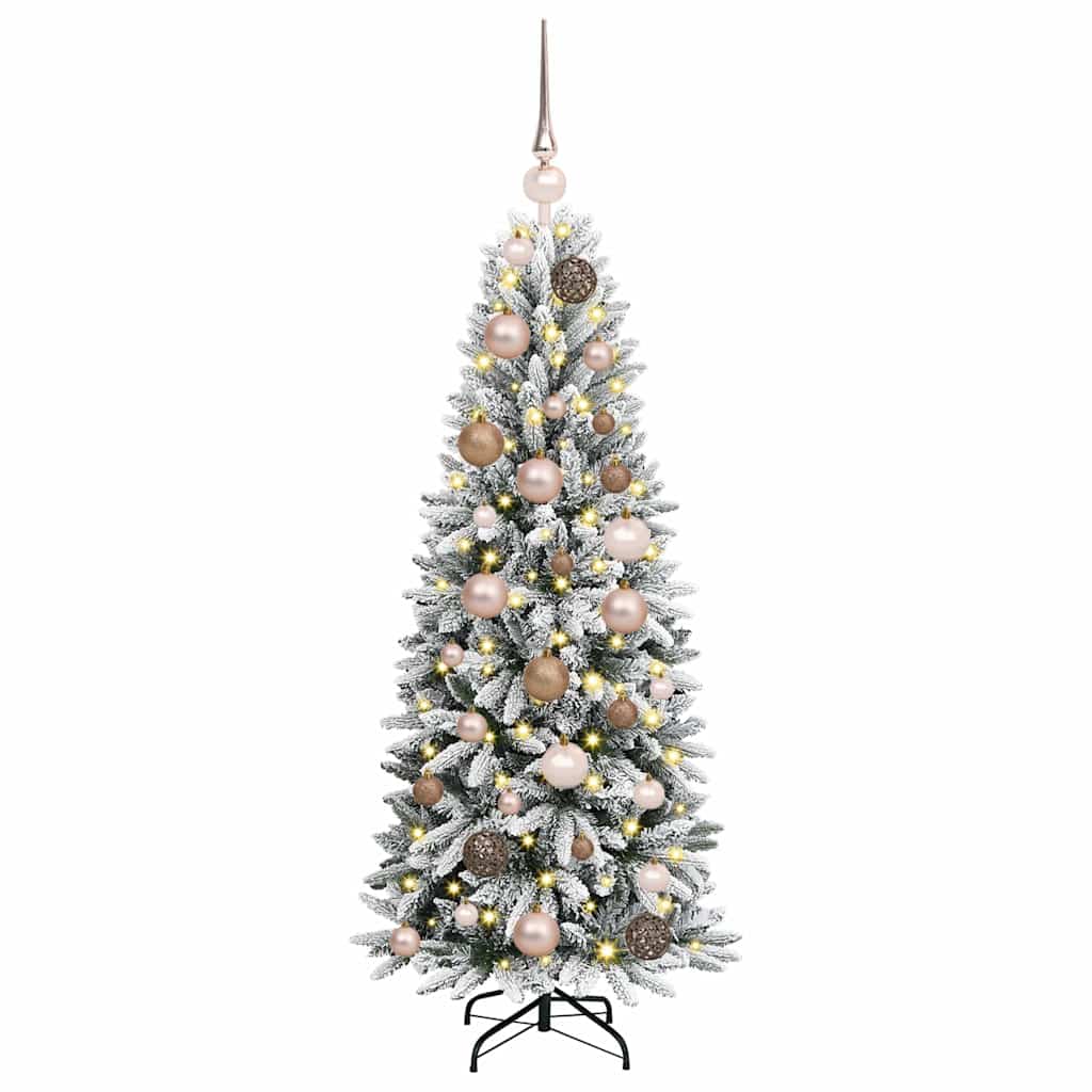 Artificial Christmas Tree with 150 LEDs with Stand White 120 cm