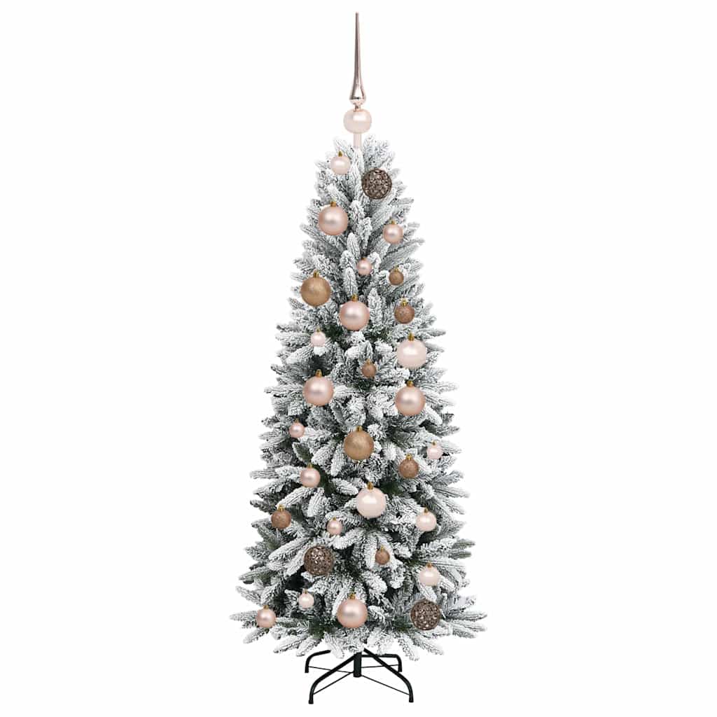 Artificial Christmas Tree with 150 LEDs with Stand White 120 cm
