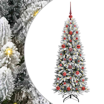 Artificial Christmas Tree with 150 LEDs with Stand White 120 cm