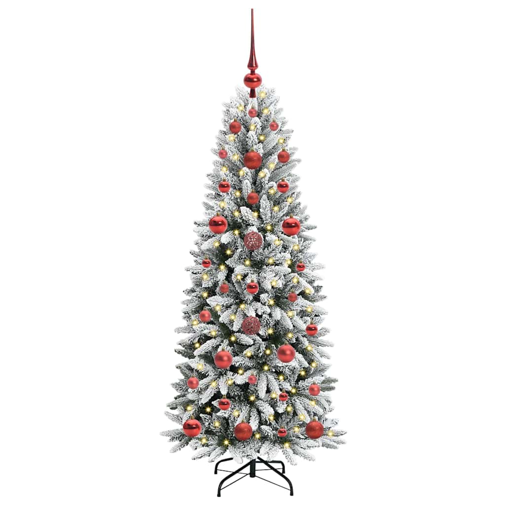 Artificial Christmas Tree with 150 LEDs with Stand White 120 cm