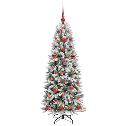 Artificial Christmas Tree with 150 LEDs with Stand White 120 cm