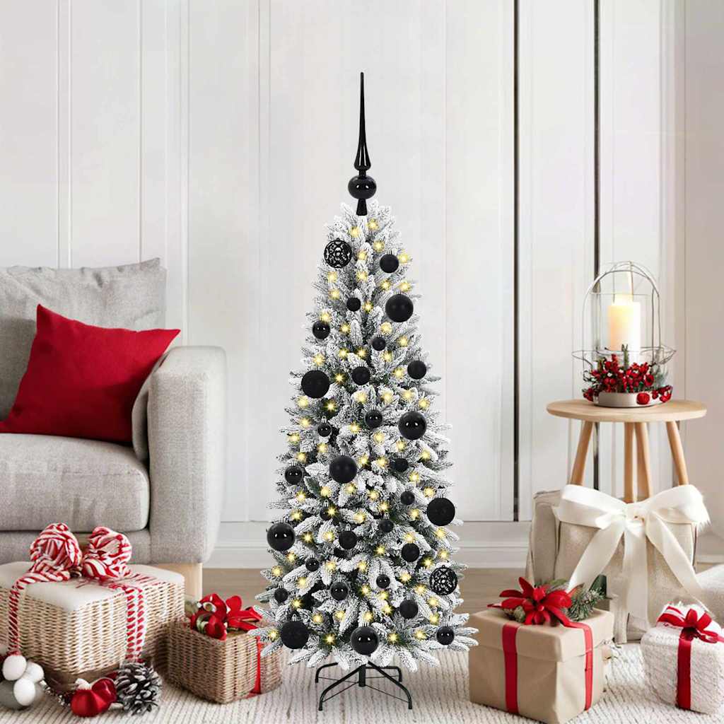 Artificial Christmas Tree with 150 LEDs with Stand White 120 cm