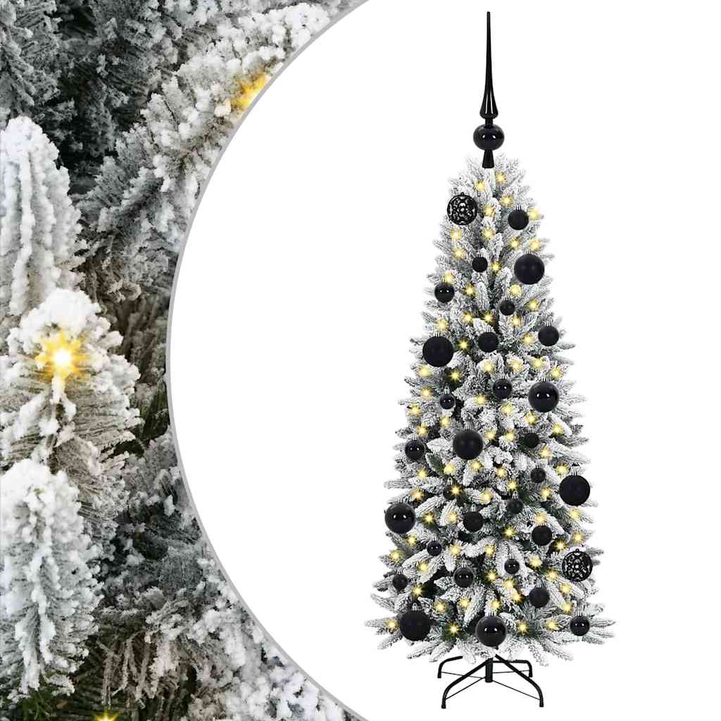 Artificial Christmas Tree with 150 LEDs with Stand White 120 cm