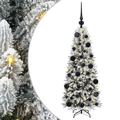 Artificial Christmas Tree with 150 LEDs with Stand White 120 cm