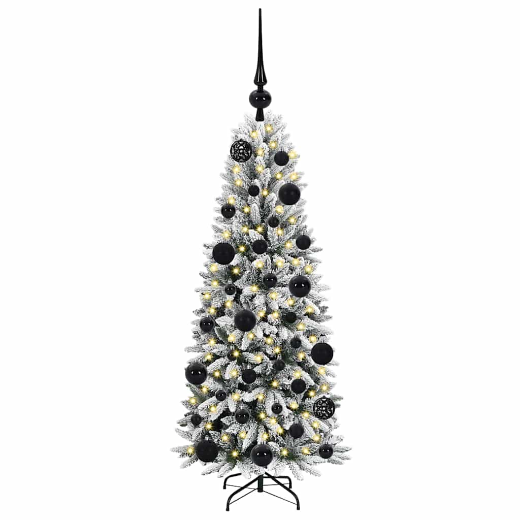 Artificial Christmas Tree with 150 LEDs with Stand White 120 cm