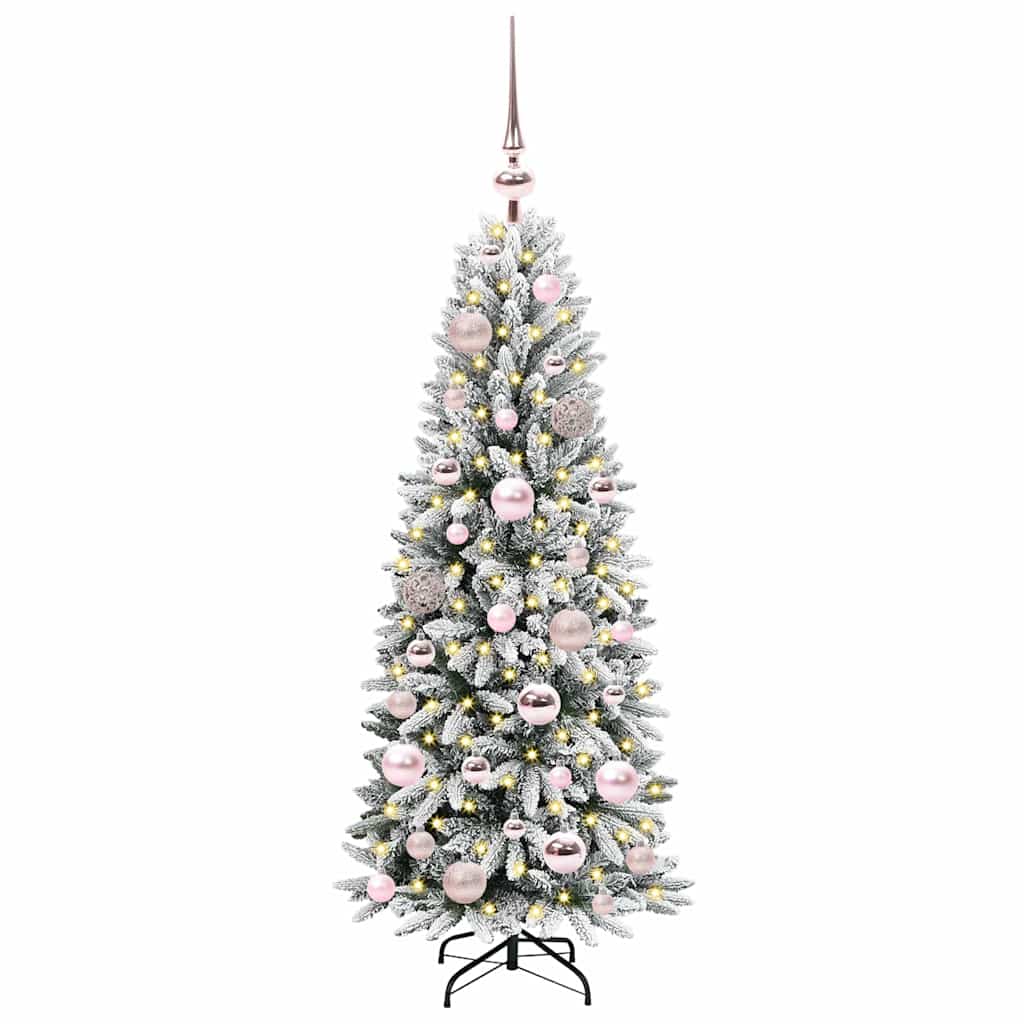 Artificial Christmas Tree with 150 LEDs with Stand White 120 cm