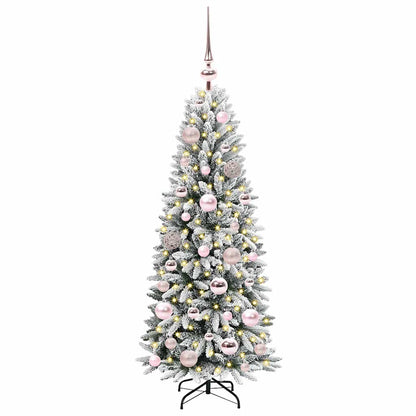 Artificial Christmas Tree with 150 LEDs with Stand White 120 cm