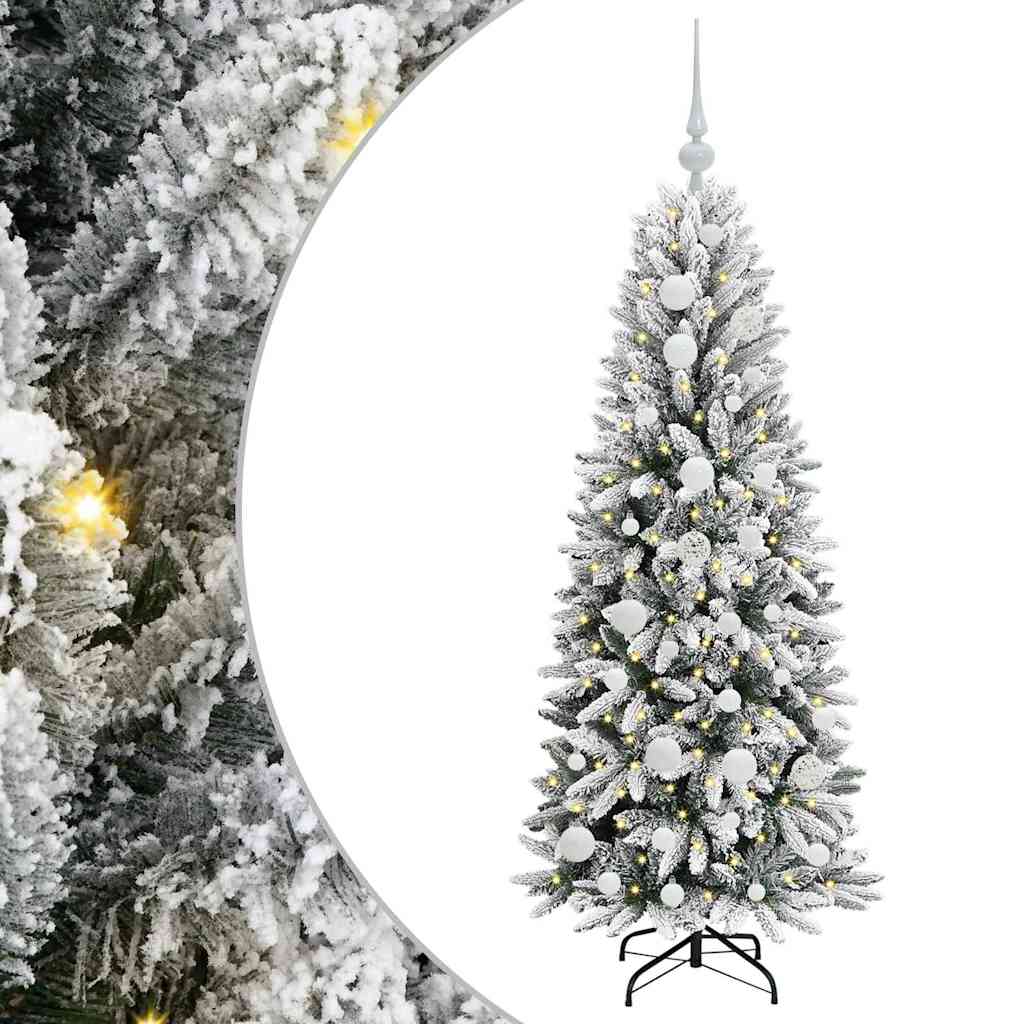 Artificial Christmas Tree with 150 LEDs with Stand White 120 cm