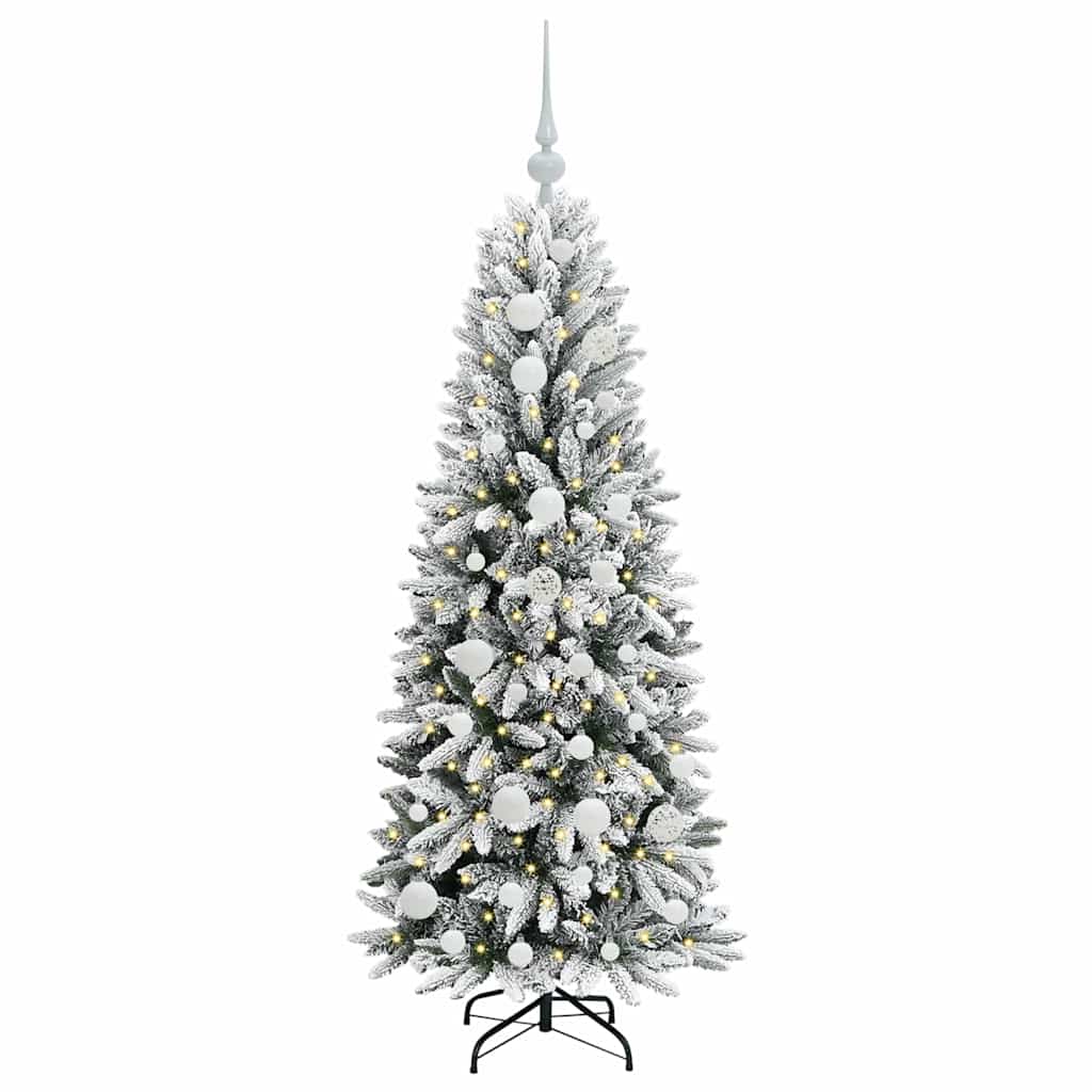 Artificial Christmas Tree with 150 LEDs with Stand White 120 cm