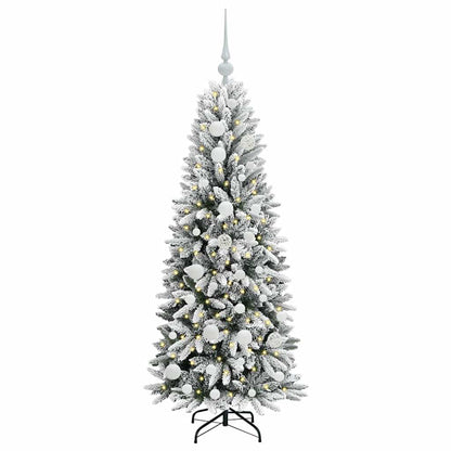 Artificial Christmas Tree with 150 LEDs with Stand White 120 cm