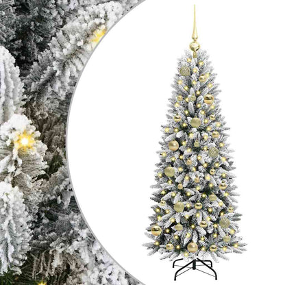 Artificial Christmas Tree with 150 LEDs with Stand White 120 cm