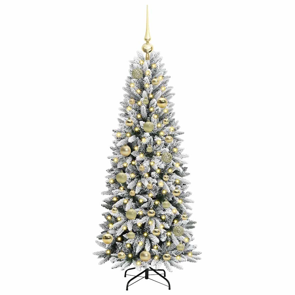 Artificial Christmas Tree with 150 LEDs with Stand White 120 cm