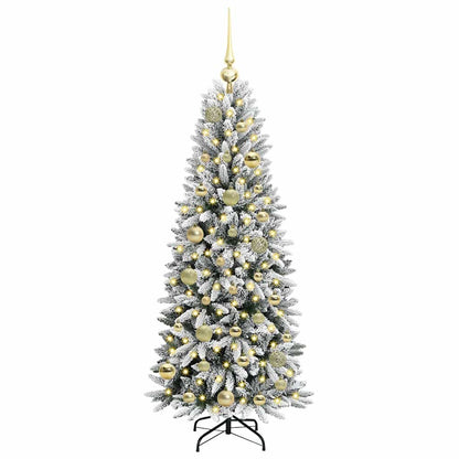 Artificial Christmas Tree with 150 LEDs with Stand White 120 cm