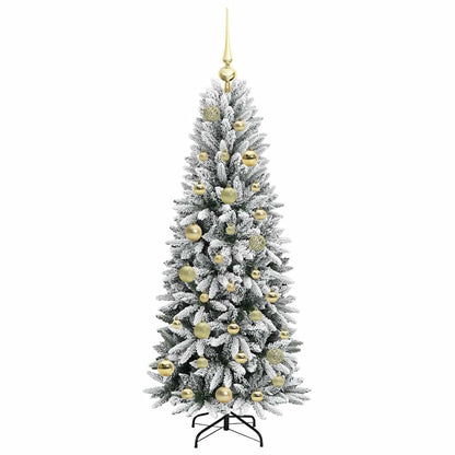Artificial Christmas Tree with 150 LEDs with Stand White 120 cm