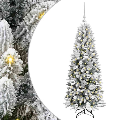 Artificial Christmas Tree with 150 LEDs with Stand White 120 cm