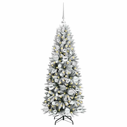 Artificial Christmas Tree with 150 LEDs with Stand White 120 cm